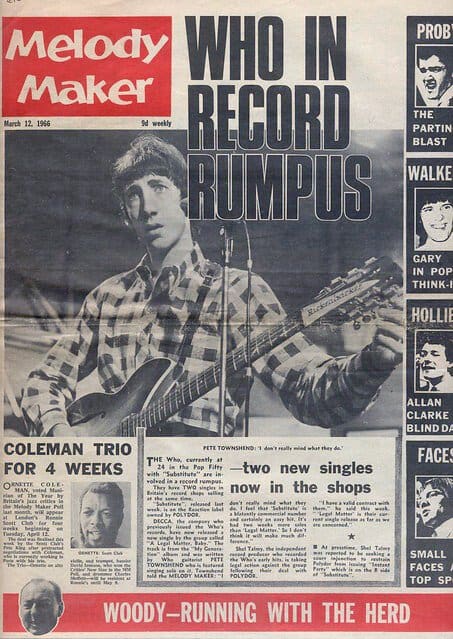 Cover of the March 12, 1966 Melody Maker