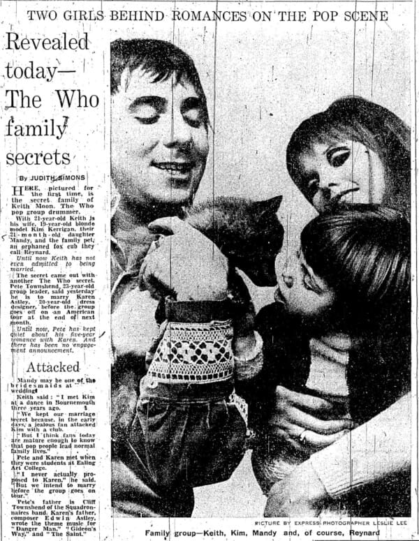 Article from the Daily Express from May 1, 1968