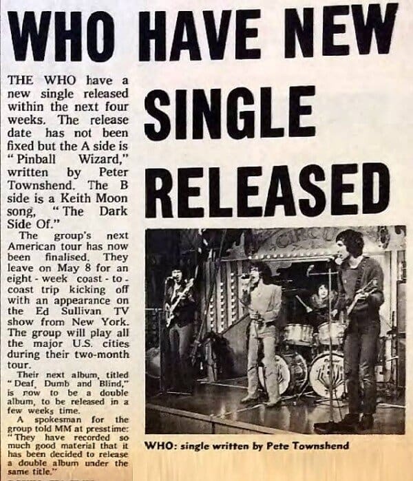 Melody Maker article entitled