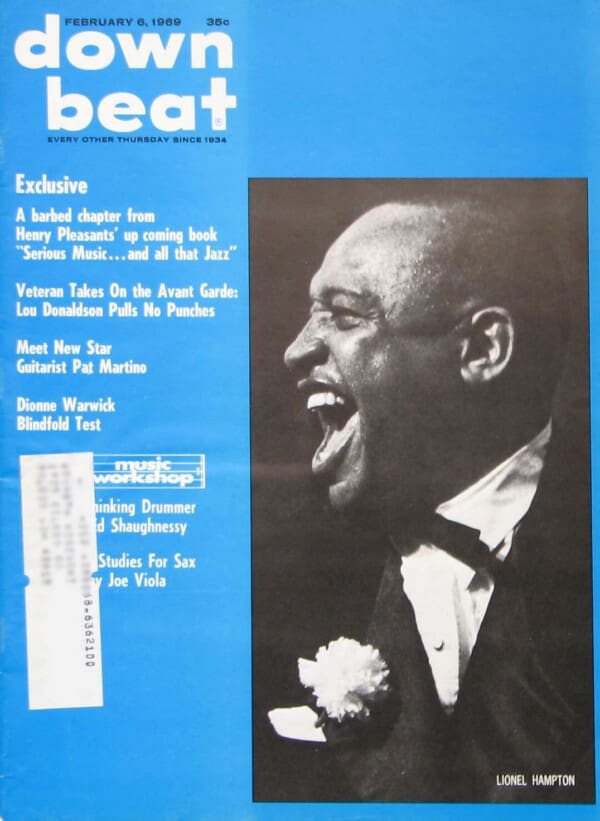 Cover of Down Beat magazine from February 6, 1969