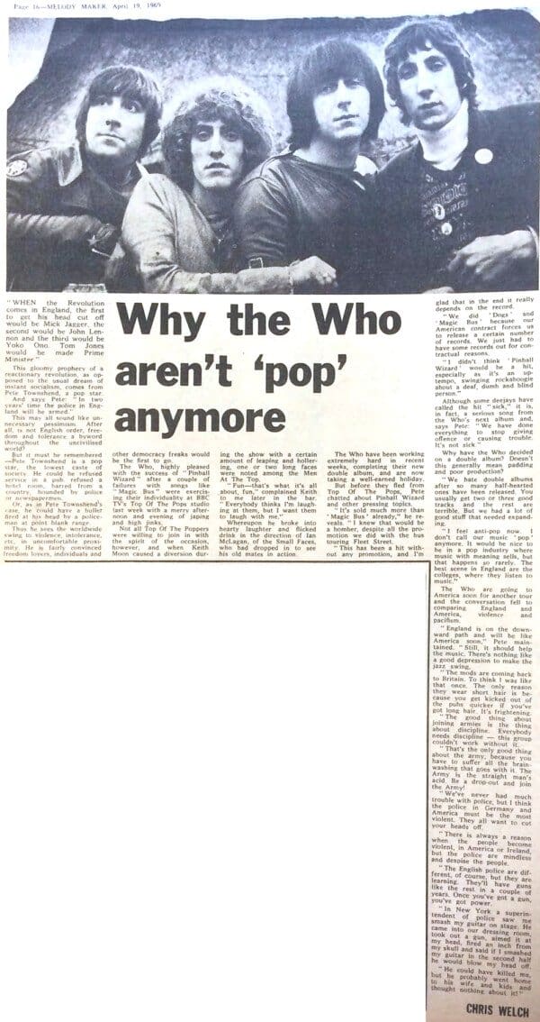 Melody Maker article