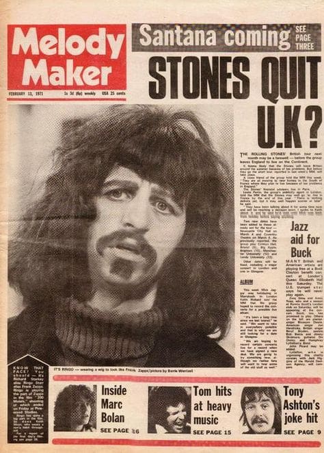 Cover of the February 12, 1971 issue of Melody Maker