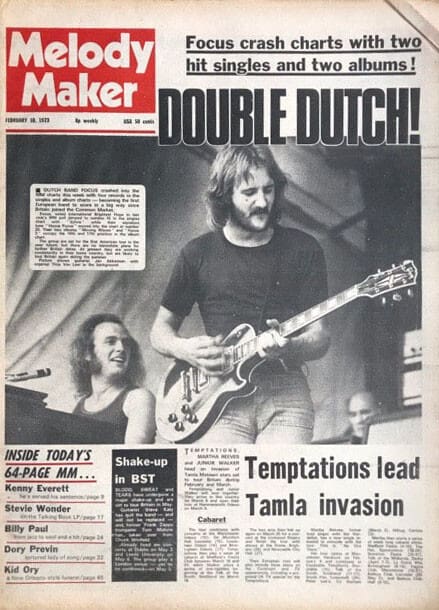 Cover of the February 10, 1973 issue of Melody Maker