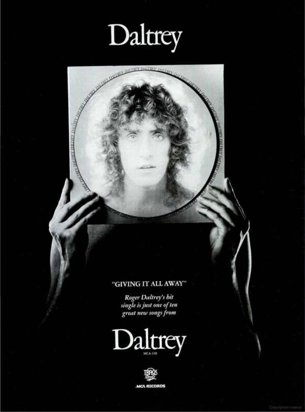 Billboard ad for Roger Daltrey's 