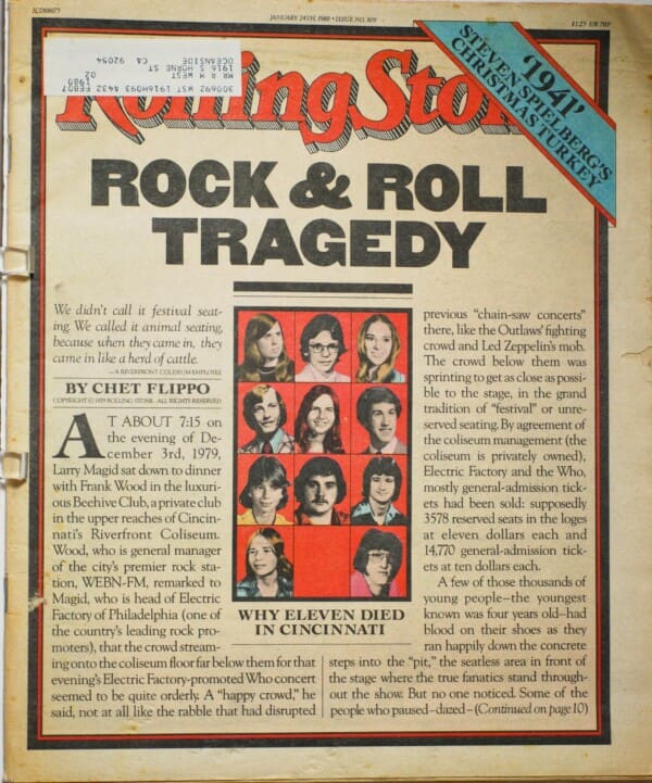 Cover of the January 24, 1980 Rolling Stone magazine