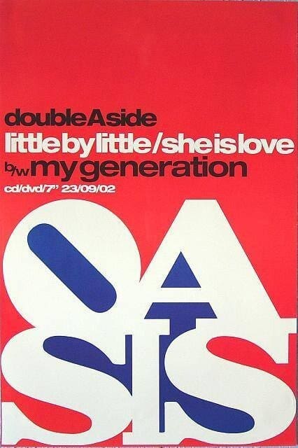 Ad for Oasis' single