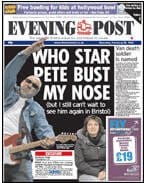 Bristol Evening Post cover from February 26, 2006