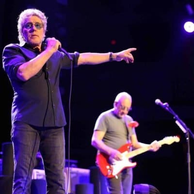 The Who performing on May 4, 2016