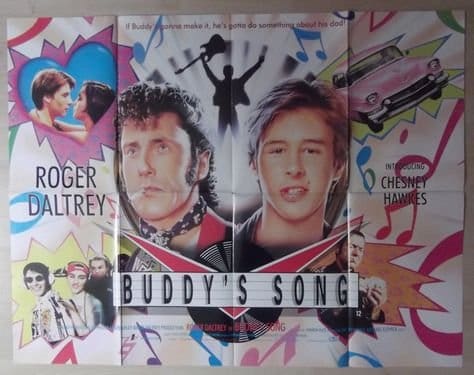Poster for the movie "Buddy's Song" staring Roger Daltrey