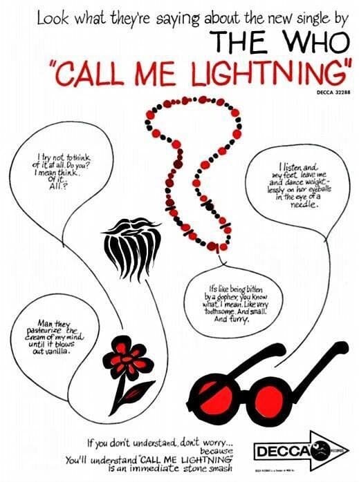Ad for The WHo's single 