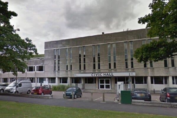 Photo of Civic Hall in Crawley - now demolished