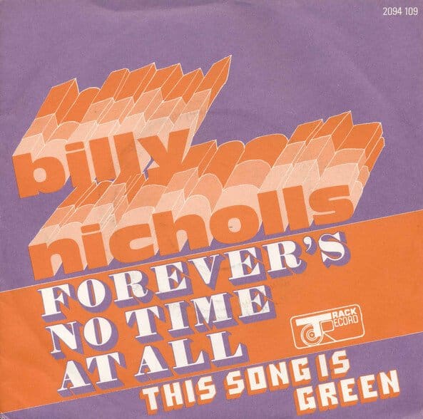 Picture sleeve for Billy Nicholl's
