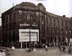 Photo of Queens Hall as it once was (now a parking lot)