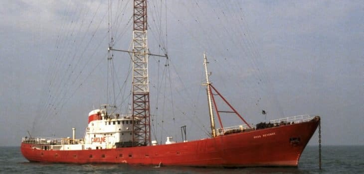 Radio Caroline broadcasting ship