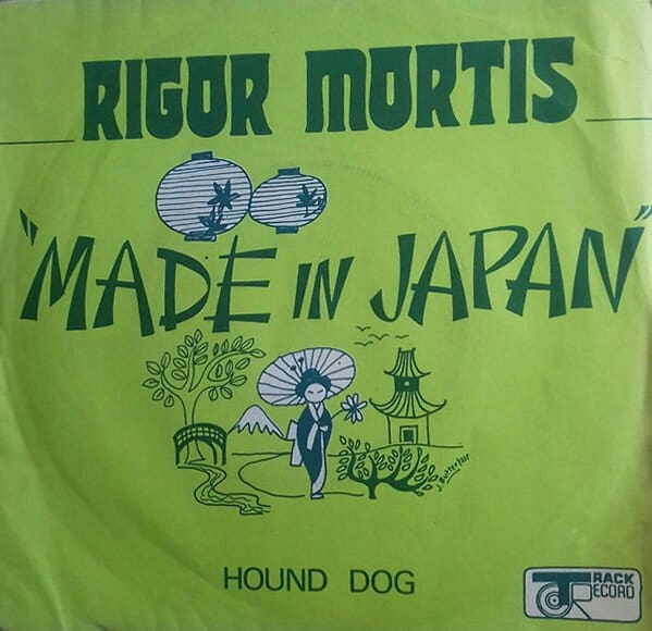 Picture sleeve for Rigor Mortis' single 