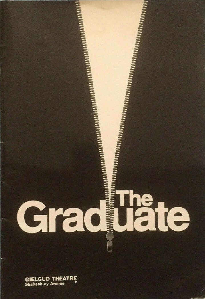 Playbill for "The Graduate" starring Jerry Hall