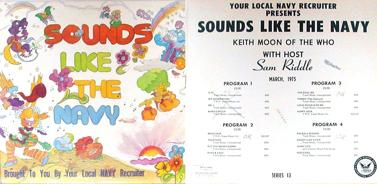Sounds like the Navy with Keith Moon from March 1975