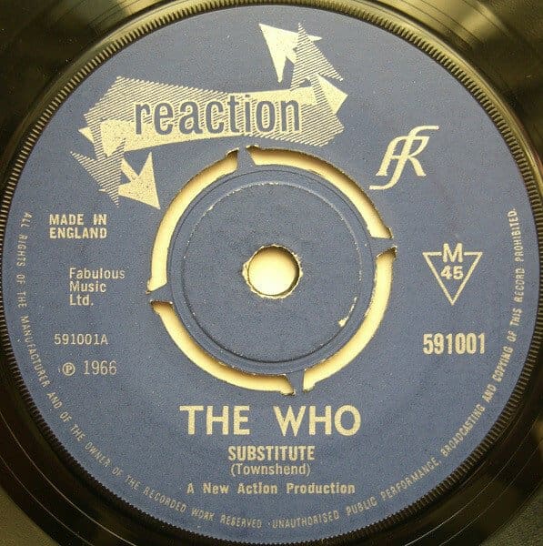 Picture of the Substute single released on Reaction