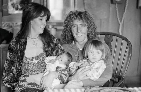 Roger Daltrey, his wife Heather and two daughters, Rosie Lea and Willow