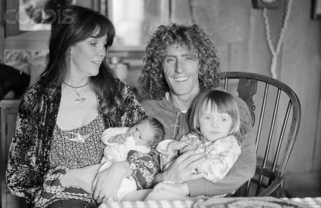 Roger Daltrey, his wife Heather and two daughters, Rosie Lea and Willow